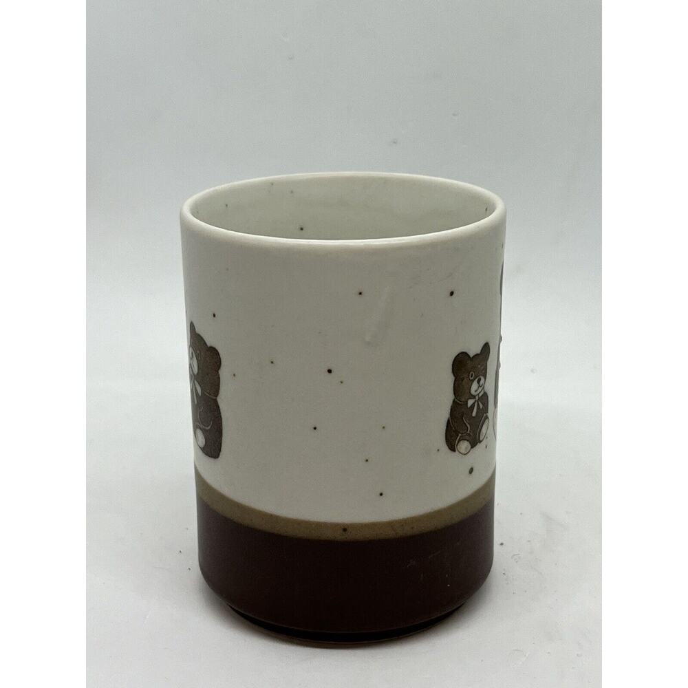 Vintage Otagiri Teddy Bears Speckled 3 Tone 8oz Stoneware Coffee Cup Mugs Japan - Picture 6 of 7